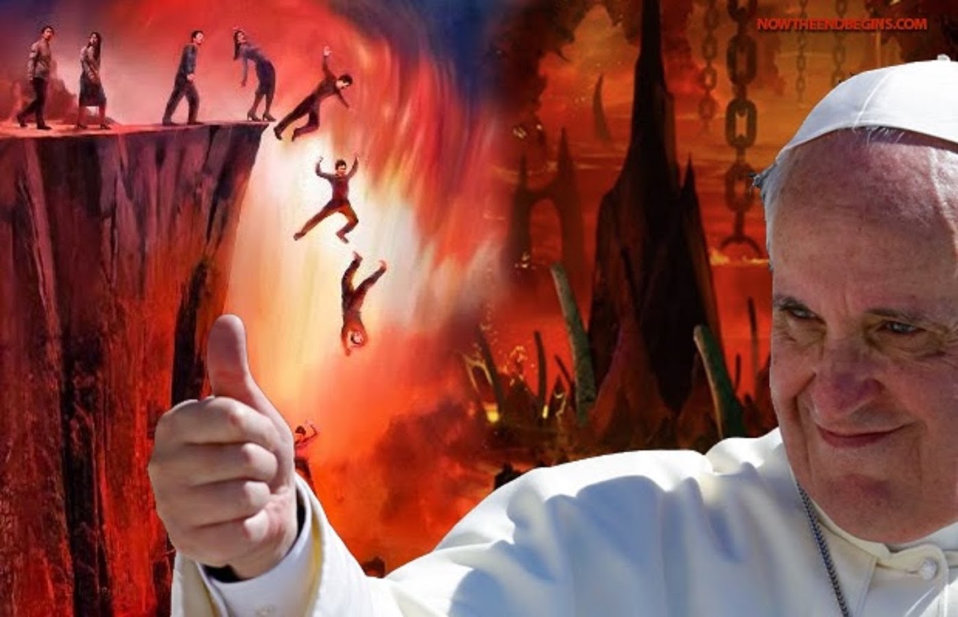 POPE FRANCIS - THE FALSE PROPHET WANTS TO LEAD PEOPLE TO HELL