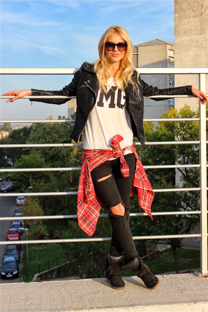 Dream & Stylesplash... TREND REPORT PLAID SHIRTS TIED AROUND WAIST