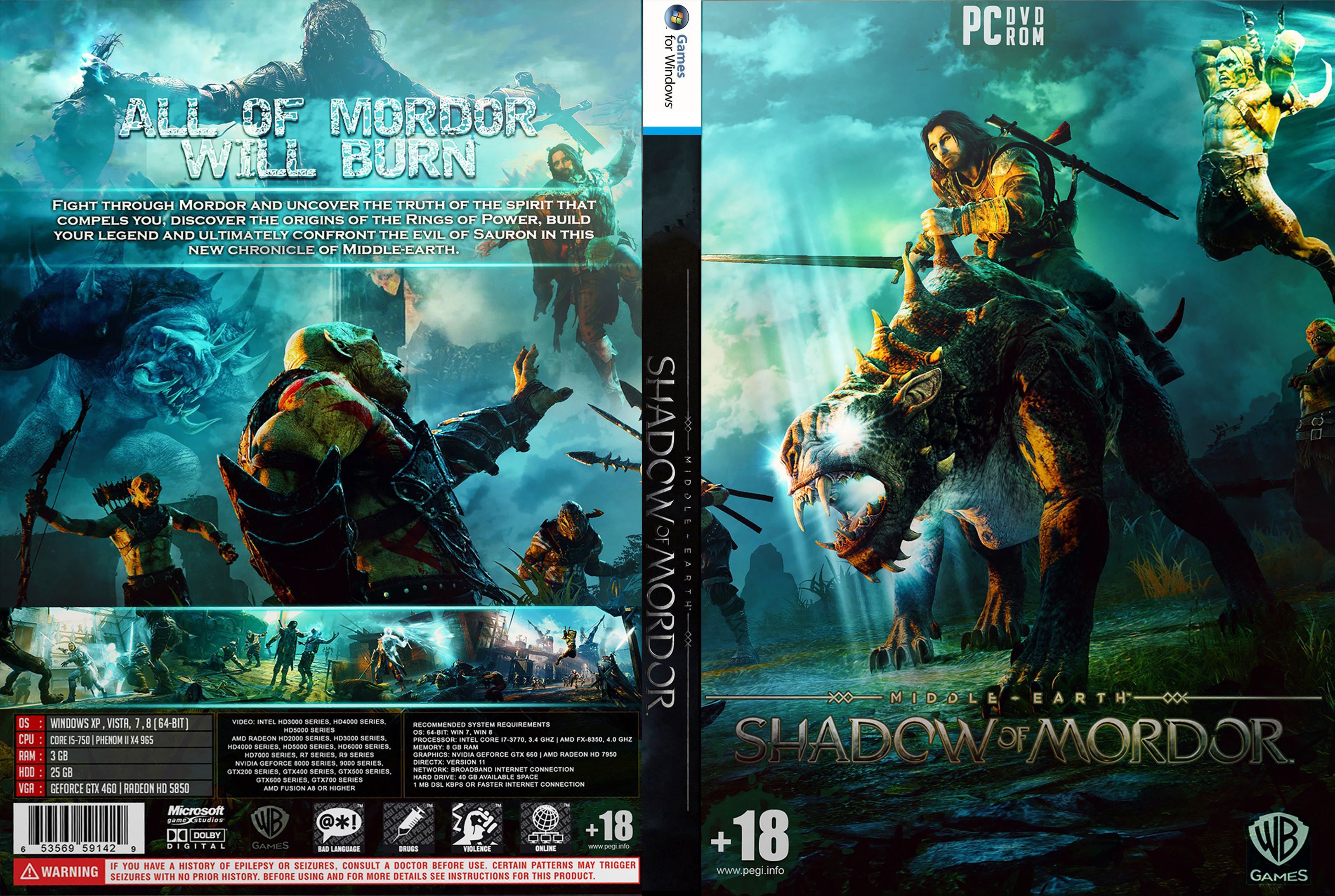 Middle Earth Shadow of Mordor Free Download Full Game