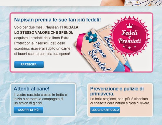PROMO€RISPARMIO promozione fedeli e premiati napisan