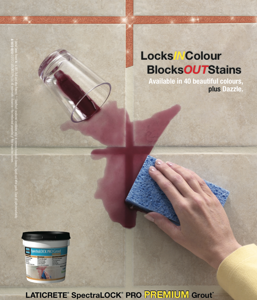 LATICRETE UK Conversations Stainproof Grout Blocks OUT Stains
