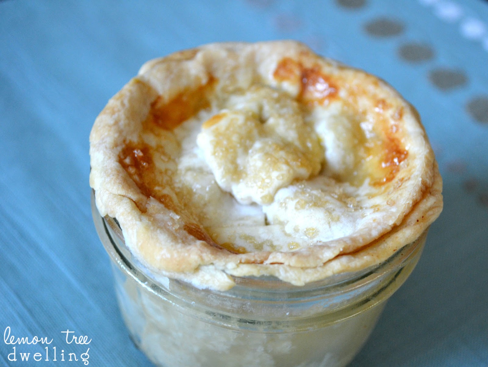 Pie in a Jar Recipe {Apple or Peach} Lemon Tree Dwelling