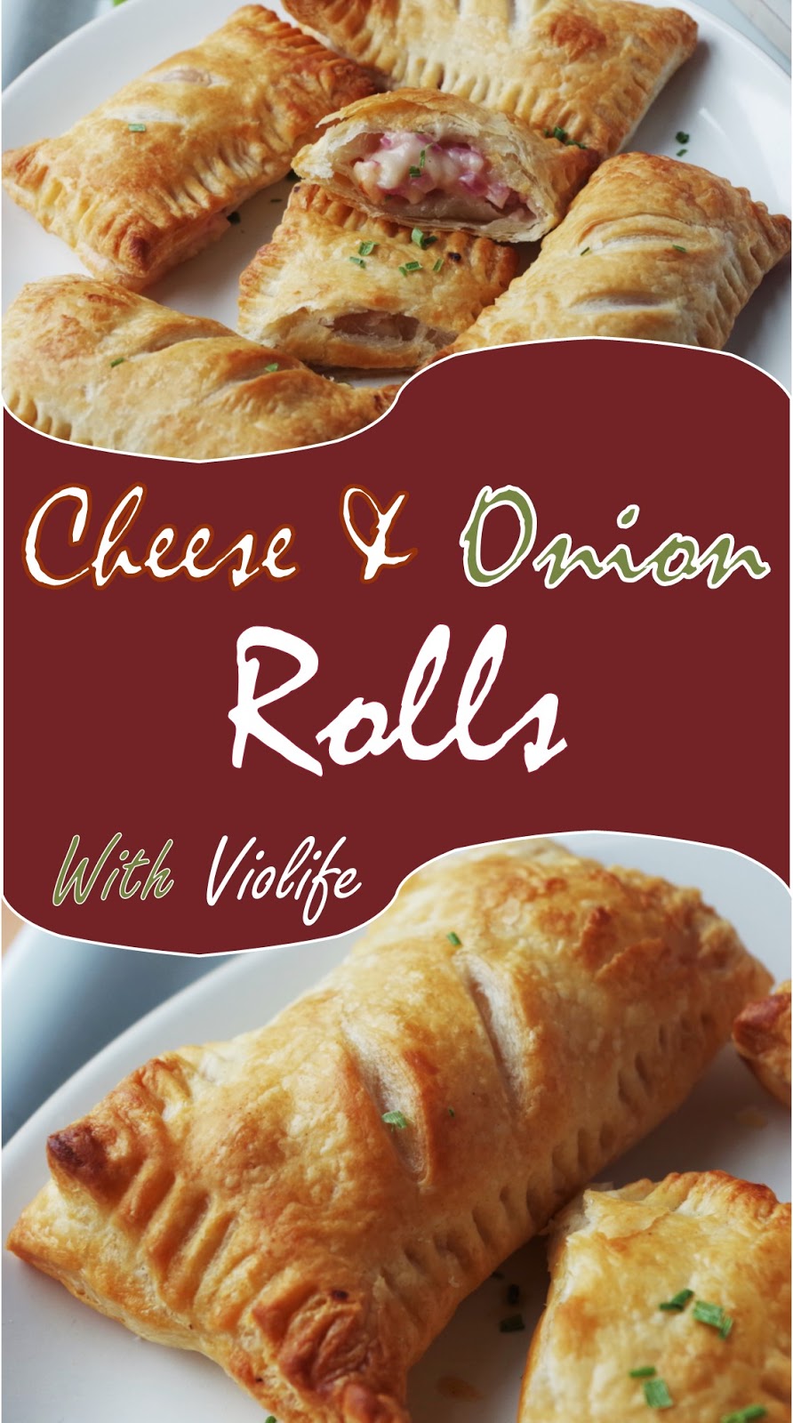 Cheese & Onion Rolls with Violife Euphoric Vegan
