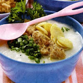 Bubur Gurih Jagung Abon