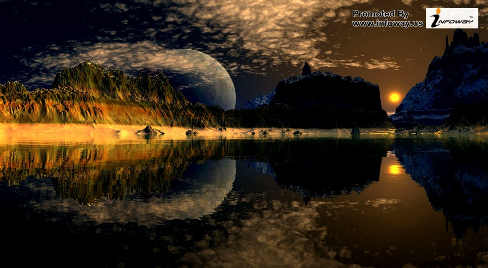 Mountain Reflection Landscape Mountain Reflection Landscape