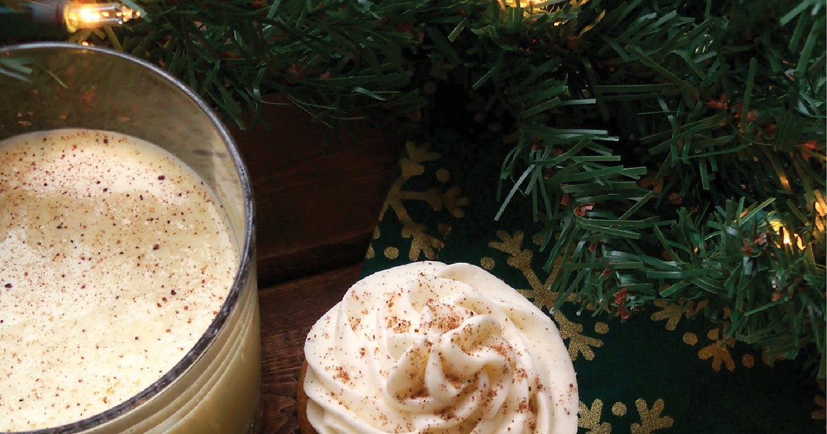 Bird On A Cake Eggnog Cupcakes with Nutmeg Frosting