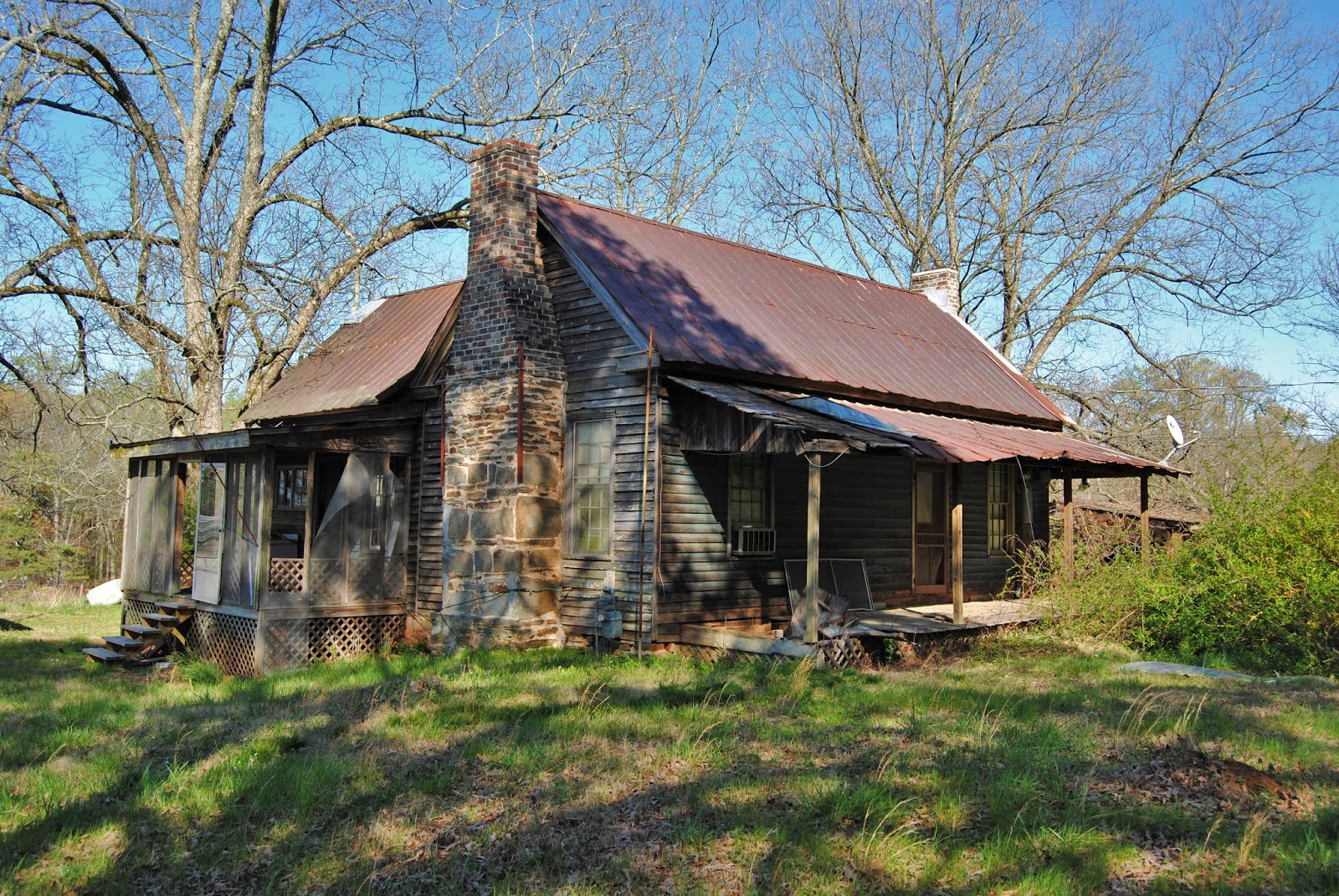 Remnants of Southern Architecture Old Farmhouse, Turner Road, Forsyth