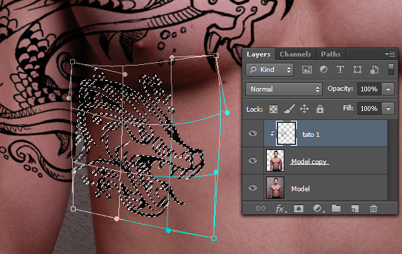 Tutorial Cara Membuat Tato Menggunakan Photoshop Tutorial Cara Membuat Tato Menggunakan Photoshop