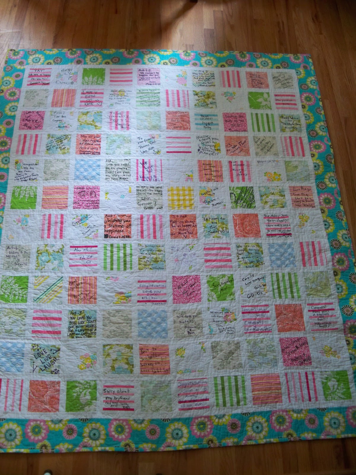 PatsPassionQuilteds Custom Memory Wedding QuiltFinished!