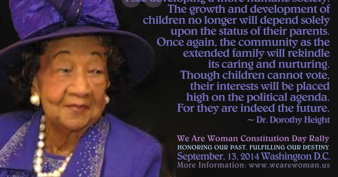Dr. Dorothy Height on Women in Public Life We Are Woman