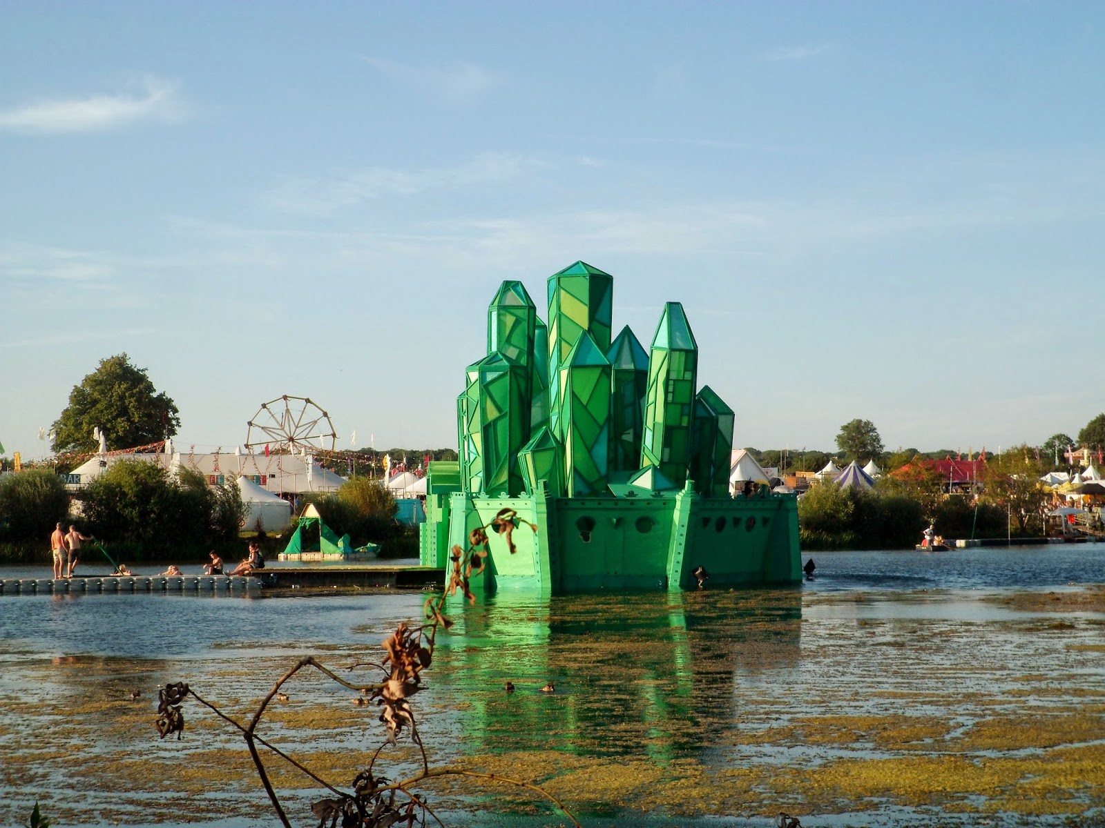 photo of the Secret Garden Party lake stage 2014
