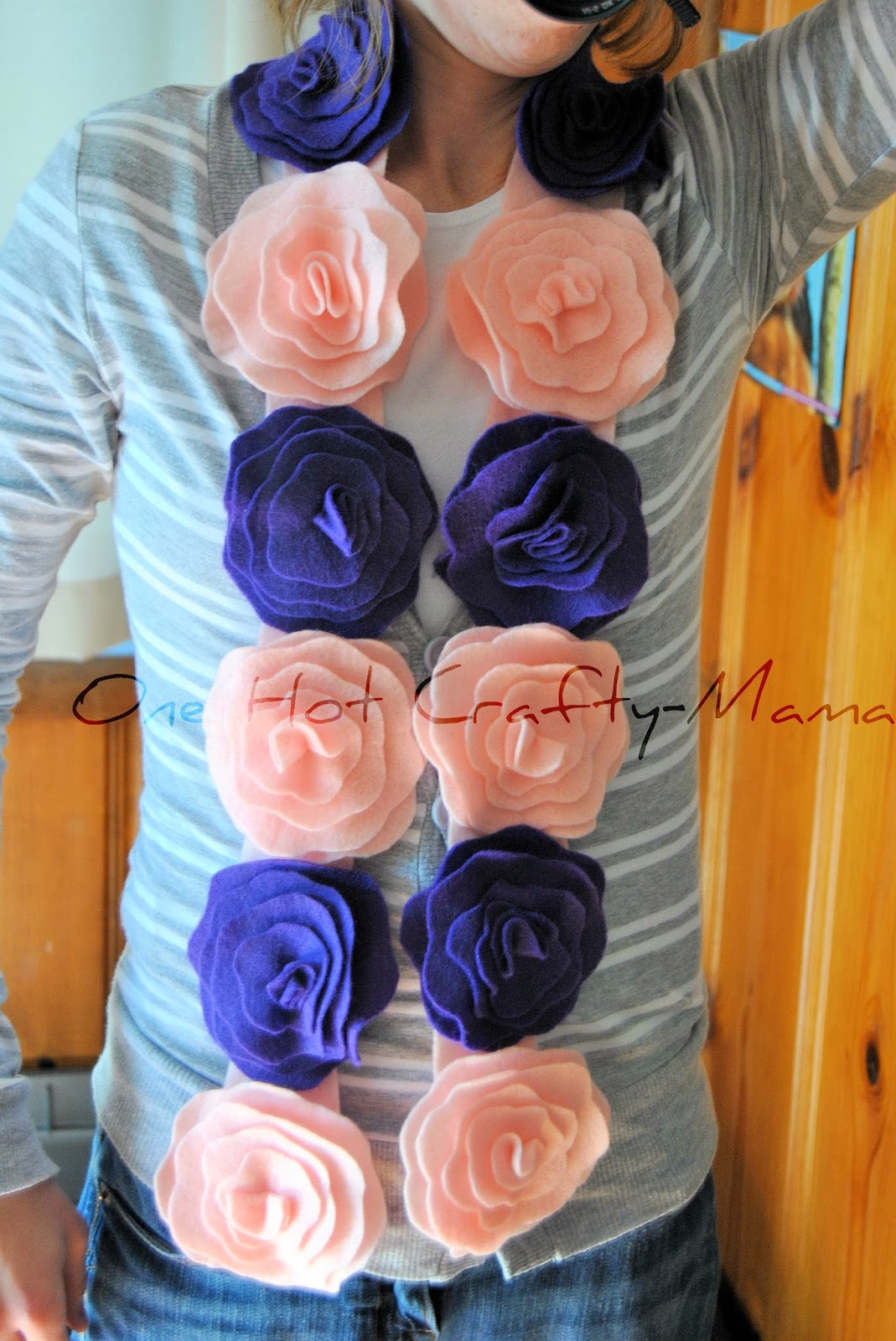 One Hot CraftyMomma Felt Scarves