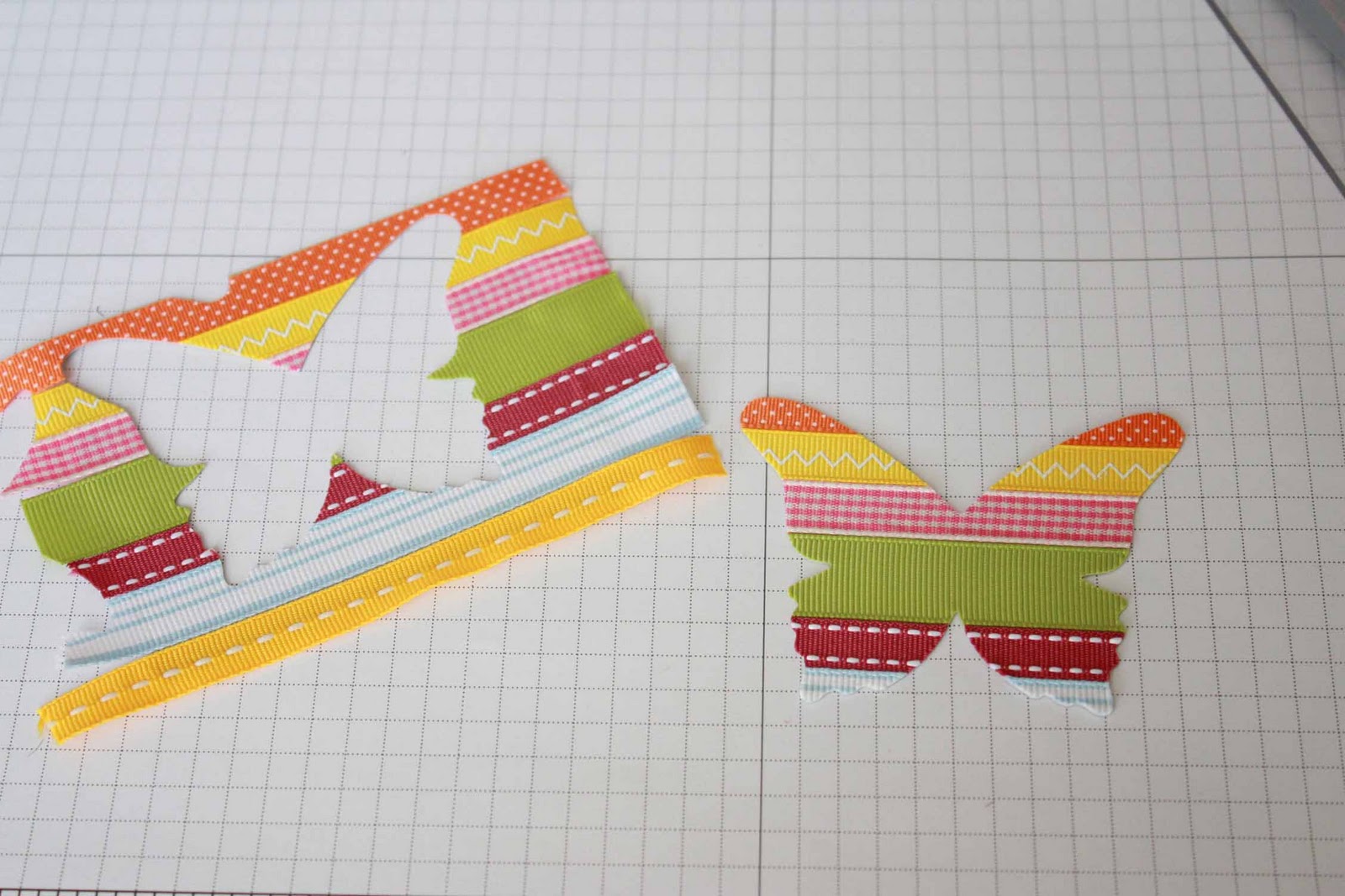 Tips and Techniques ribbon butterflies (and using up those ribbon scraps)