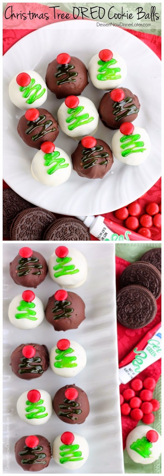 Christmas Tree OREO Cookie Balls ~ Don't Eat Them All