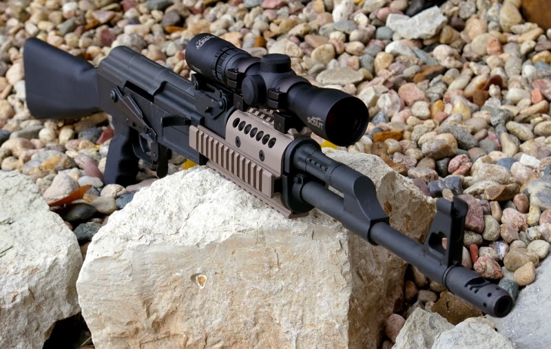 Updating the AK47 Midwest Industries Universal AK47 rail, Burris Scout Rifle Scope