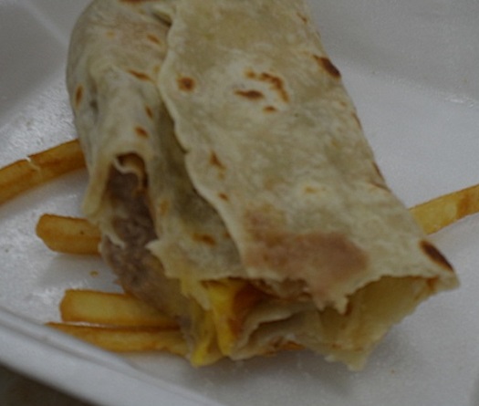 Alerto's Mexican Food, California, bean and cheese burrito