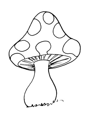 BAUZINHO DA WEB - BAÚ DA WEB : Desenhos e riscos de cogumelo para pintar,  colorir ou imprimir! Moldes de cogumelos - cogumelo risco