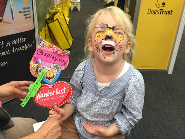 Tin Box Tot painted top as a tiger