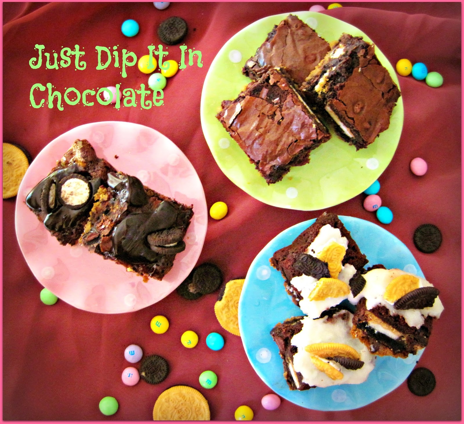 Just Dip It In Chocolate Oreo & Cookie Dough Brownies Recipe