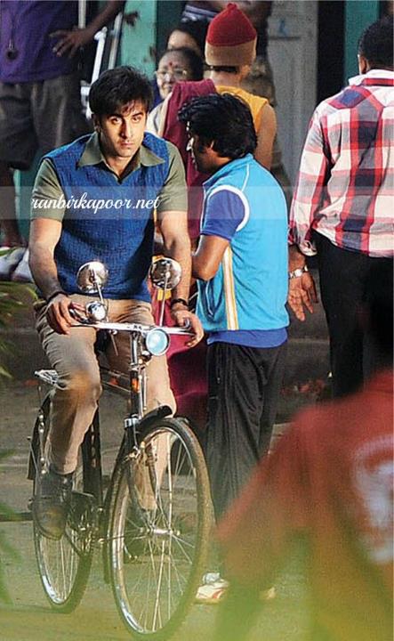 Ranbir Kapoor Barfi! Movie Still Riding Bicycle - Barfi! Movie Stills - Ranbir Kapoor Latest