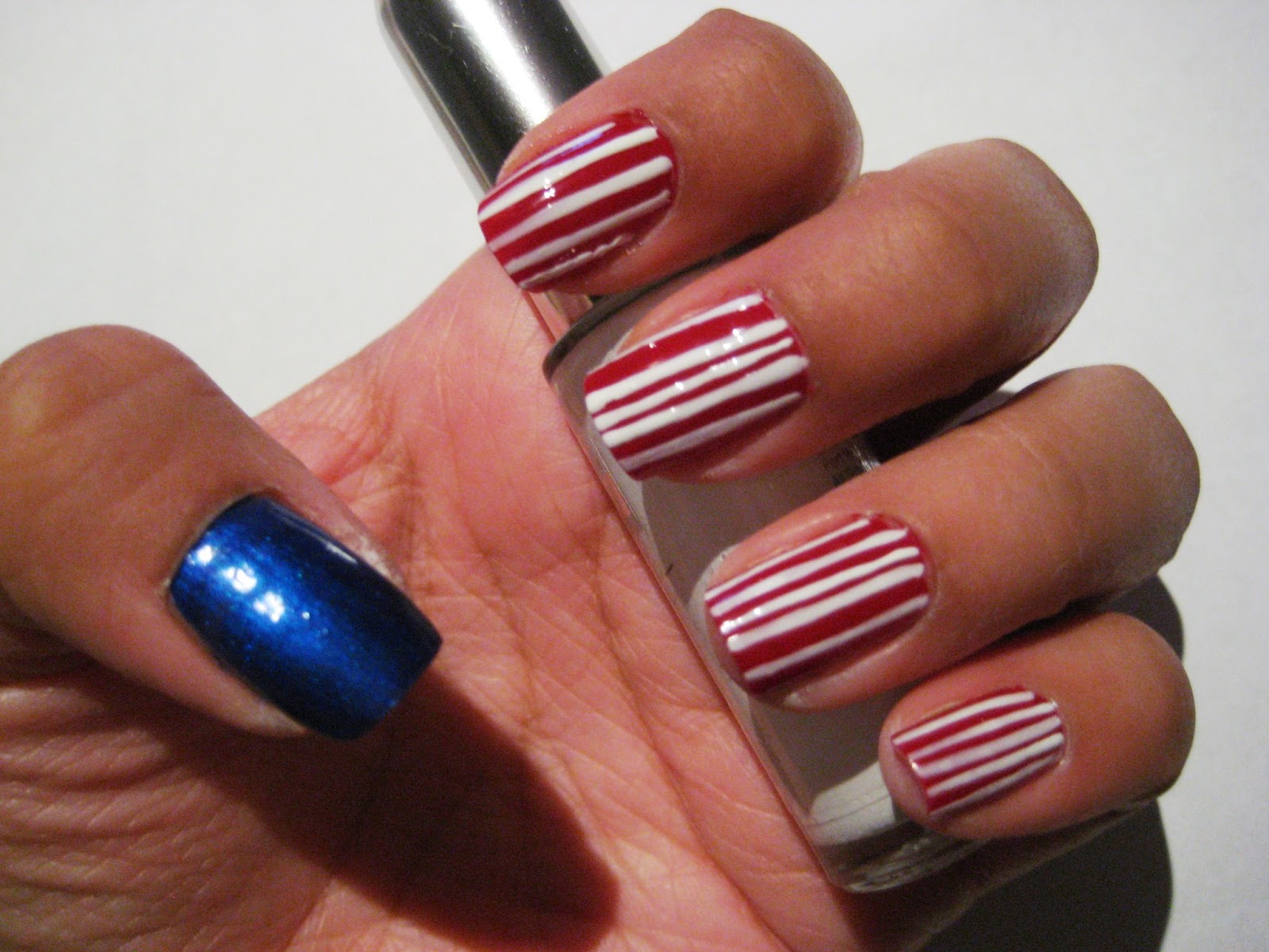 5 Finger Discount Cute Holiday Nail Art on a budget American