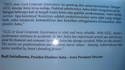 Kata-kata motivasi dari Budi Setiadharma (Presiden Direktur Astra)