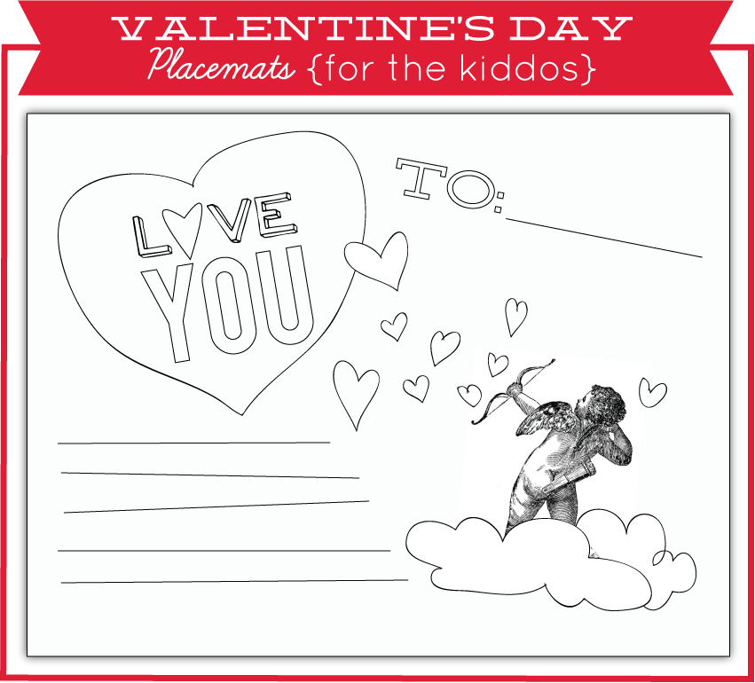 sissyprint Placemat Valentine