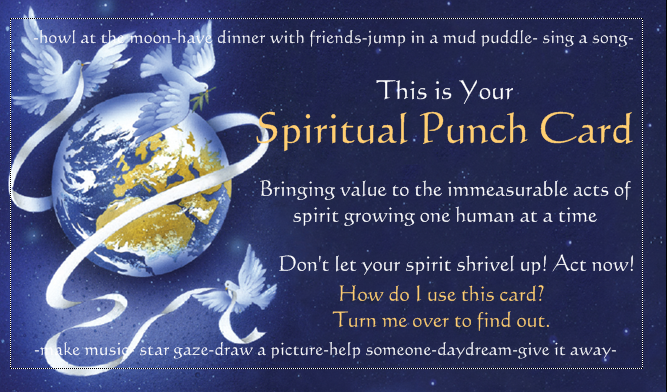 Spiritual Punch Card