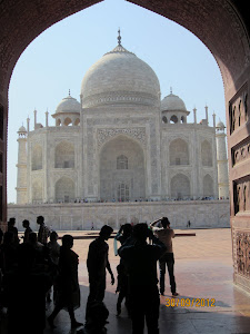 Taj From the east facing Temple