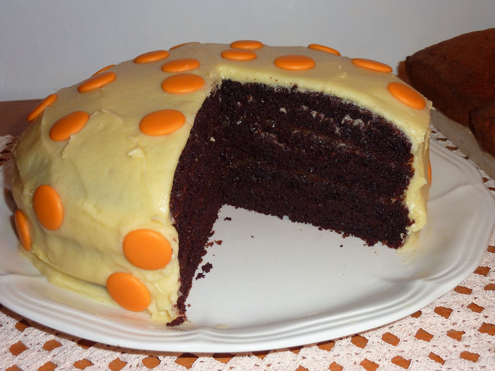 Orange Marmalade PolkaDot Cake Whimsical Cookery