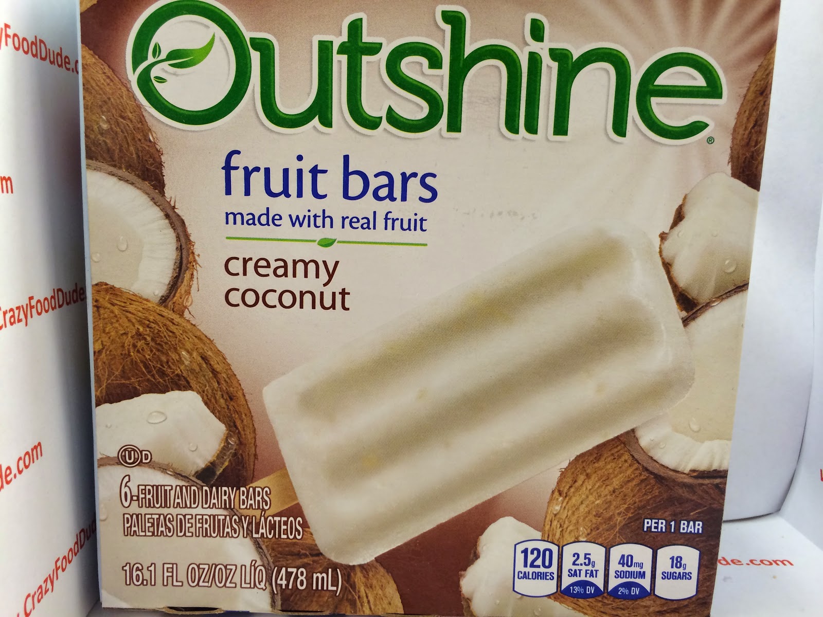 Crazy Food Dude Review Edy's (Dreyer's) Outshine Creamy Coconut Fruit