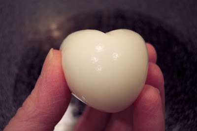Heart Shaped Hard Boiled Eggs