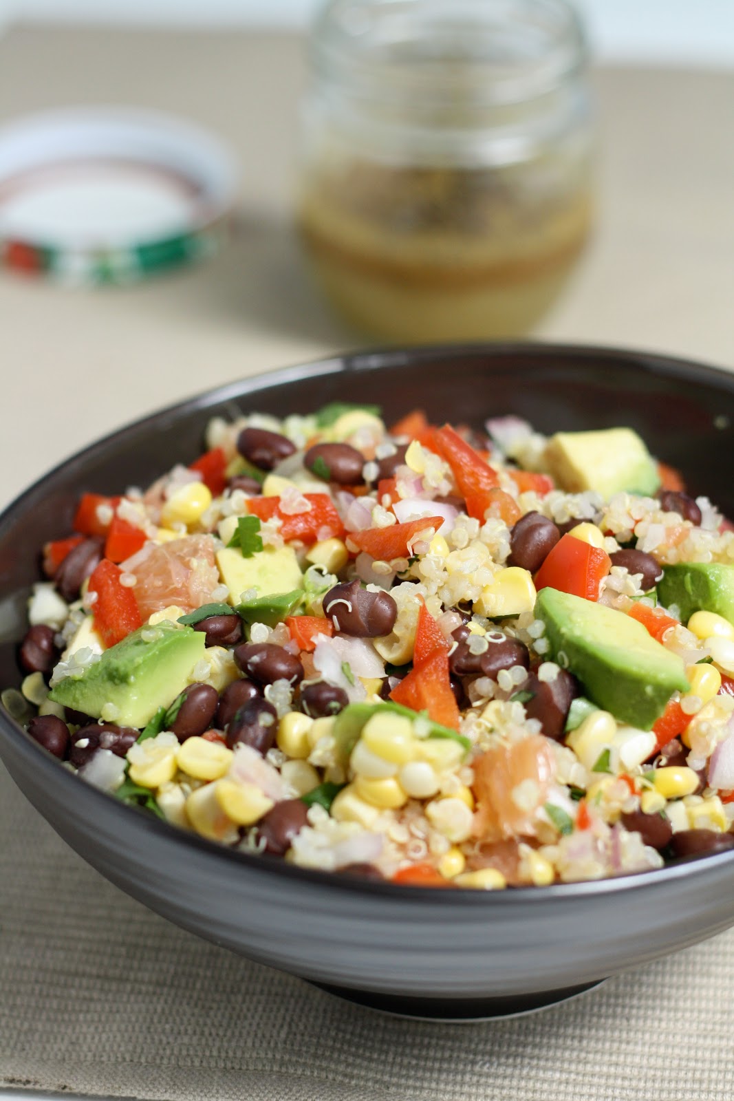 dinner or dessert quinoa, black bean & citrus salad