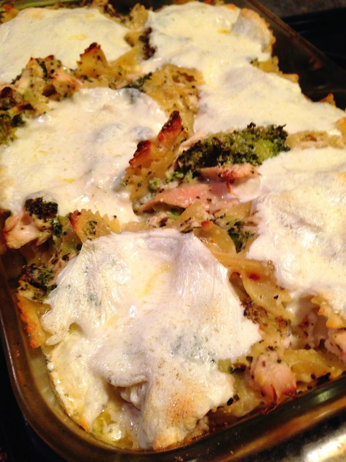 taylor made {lightened up} chicken, roasted broccoli, & mozzarella