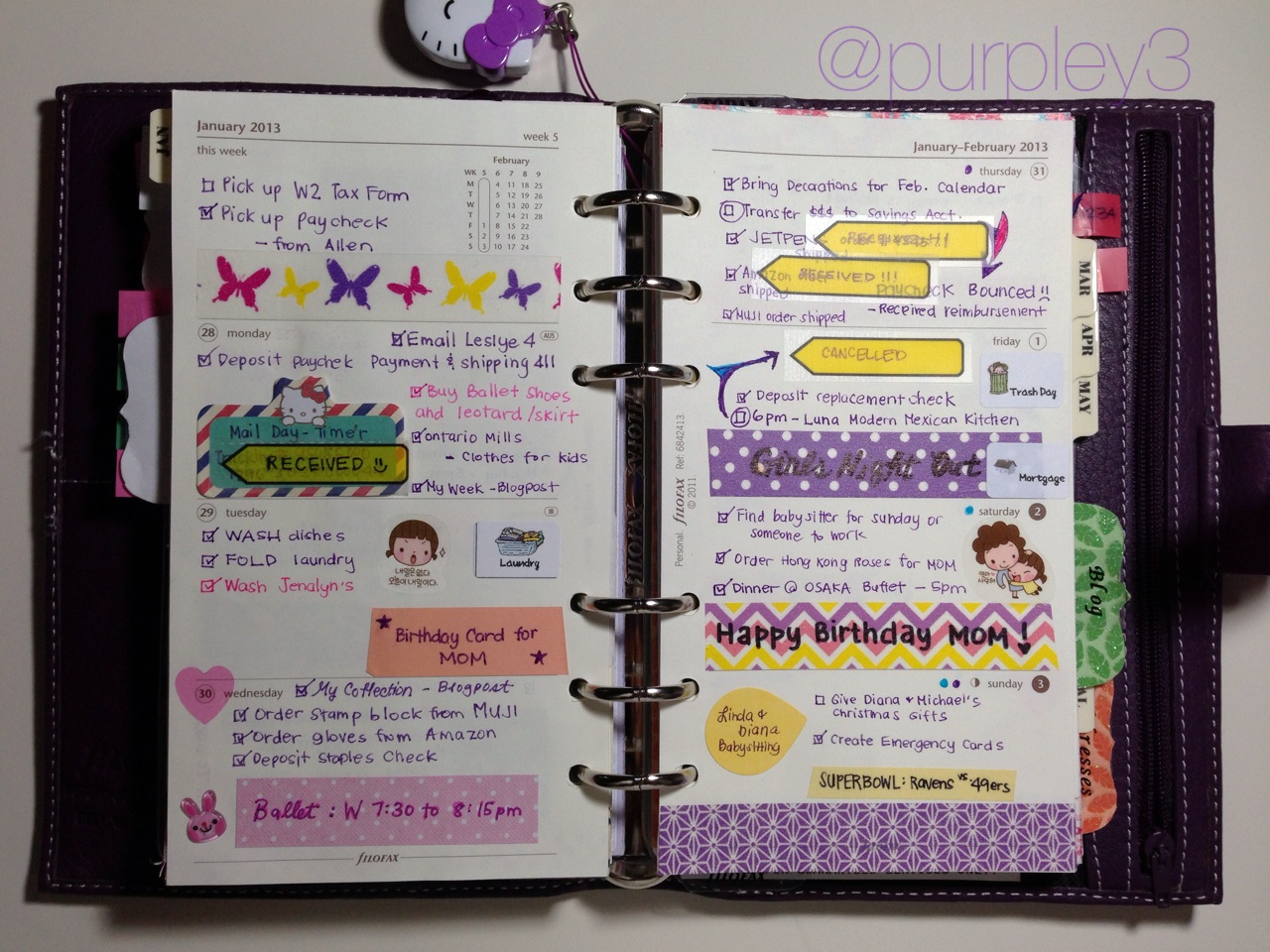 My Filofax Week 5