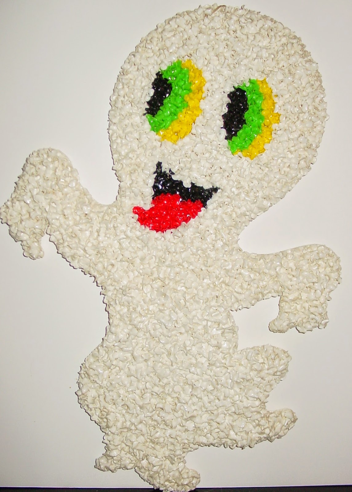 Garage Sale Finds Melted Plastic Popcorn Ghost