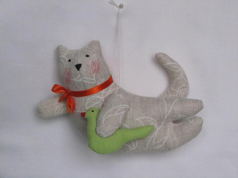 Handsome Handmade Flying Cats (Handmade Tilda Cat Toys for a Cat Lover)