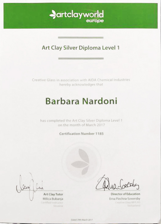 Art Clay Silver Diploma Level 1