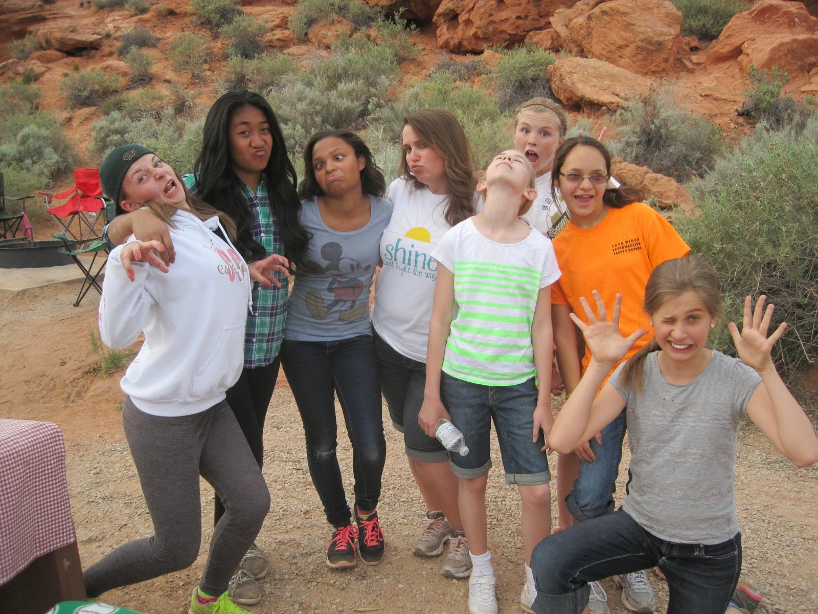 the call family The time we took our Young Women's group camping.