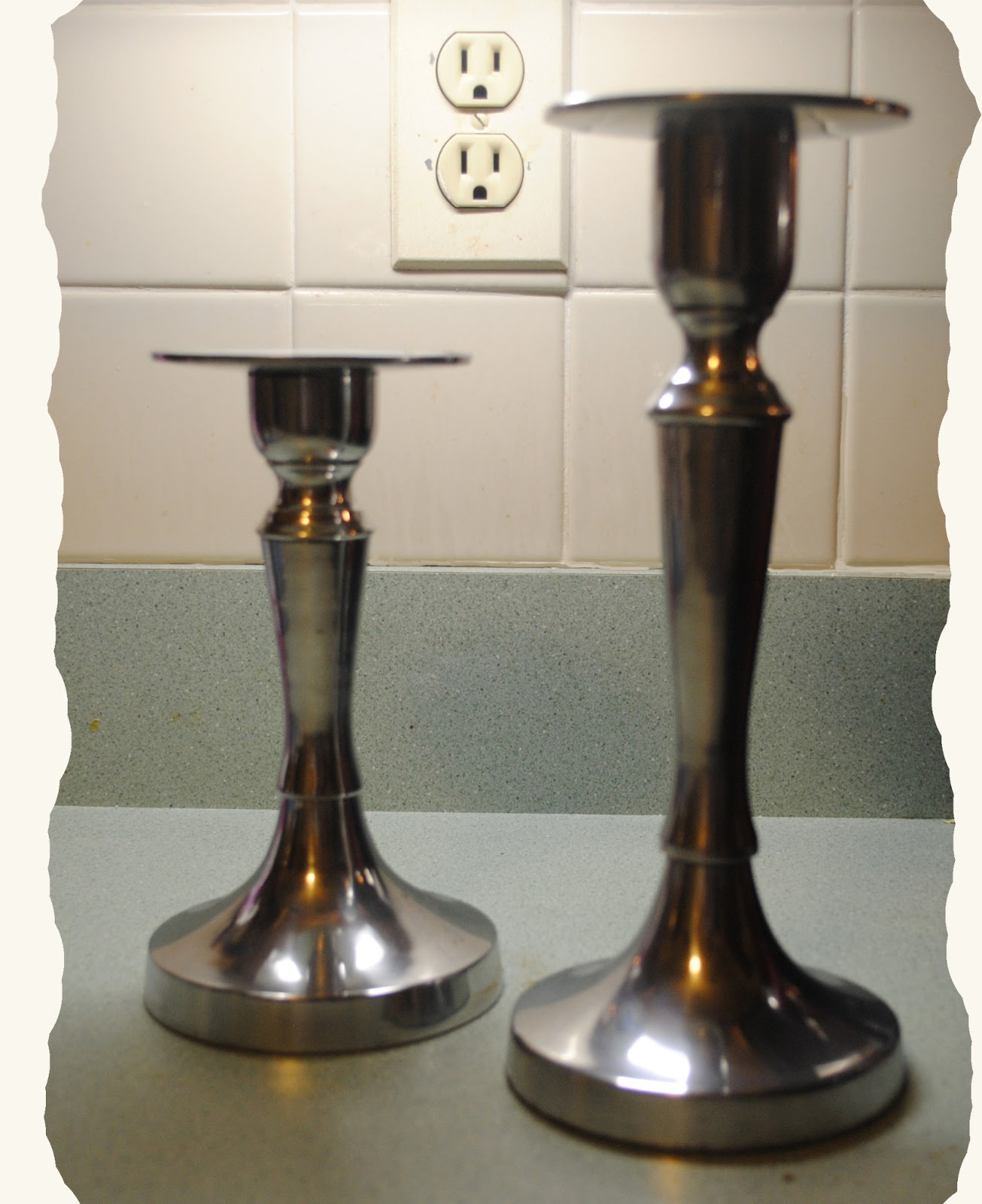 One Day at a Time Oil Rubbed Bronze Candle Holders