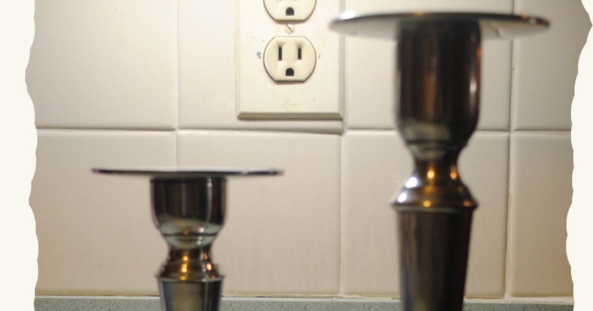 One Day at a Time Oil Rubbed Bronze Candle Holders