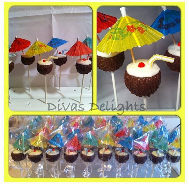 Someone order a Pina Colada Cake Pop? By Diva's Delights
