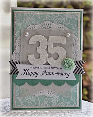 Papercraft Designs: 35th Wedding Anniversary