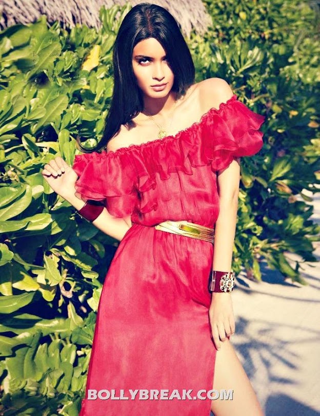 Diana penty Red Dress Vogue Magazine - (6) - Diana Penty Vogue Scans - July 2012 - Full Collection