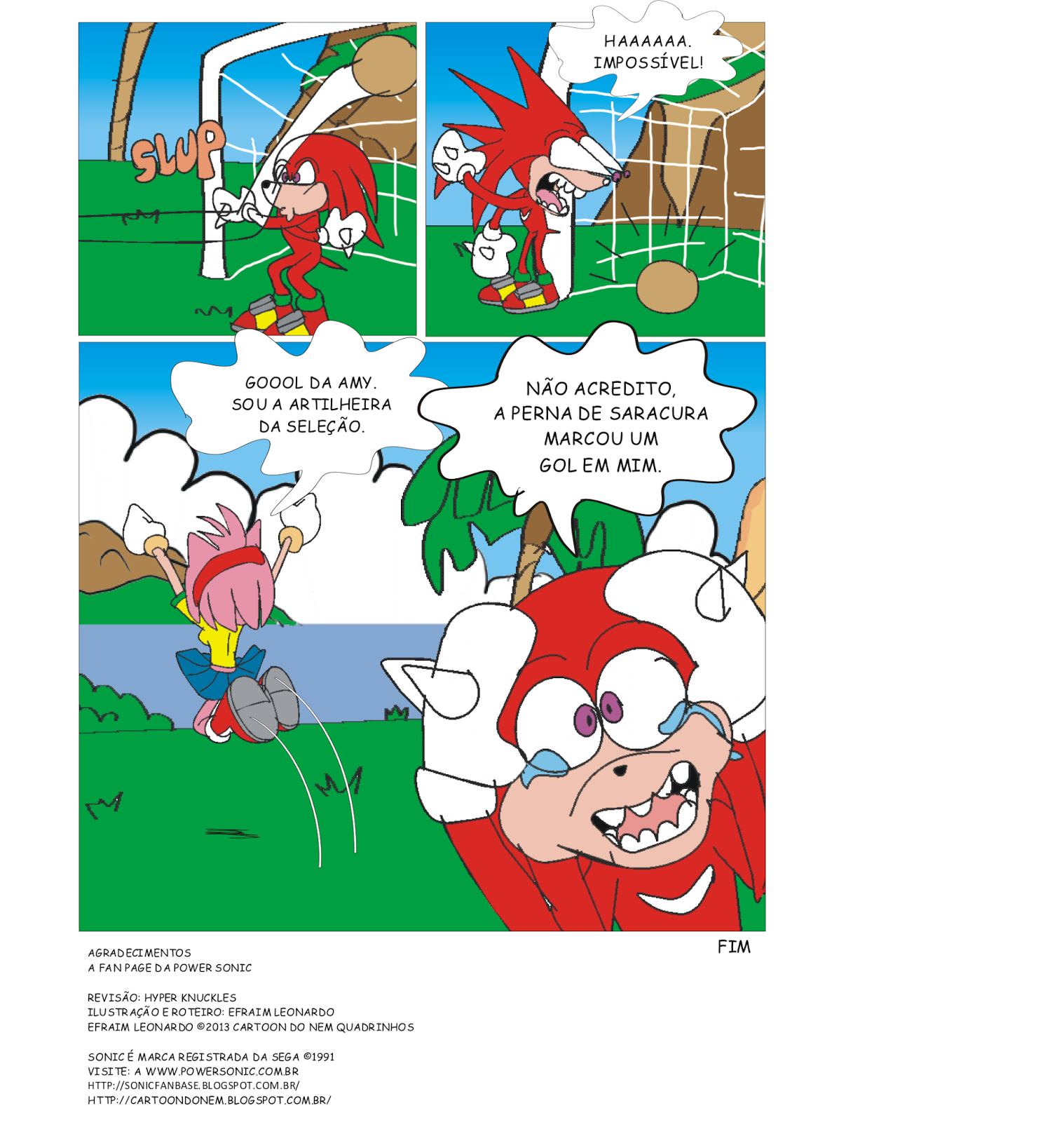 sonic é só de fazer pênaltis episodio 3 conclusão. Pagina+final