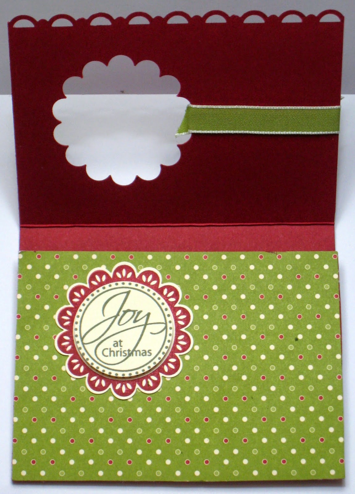 Stampin Up Christmas gift card holder with tutorial-instructions by Di ...