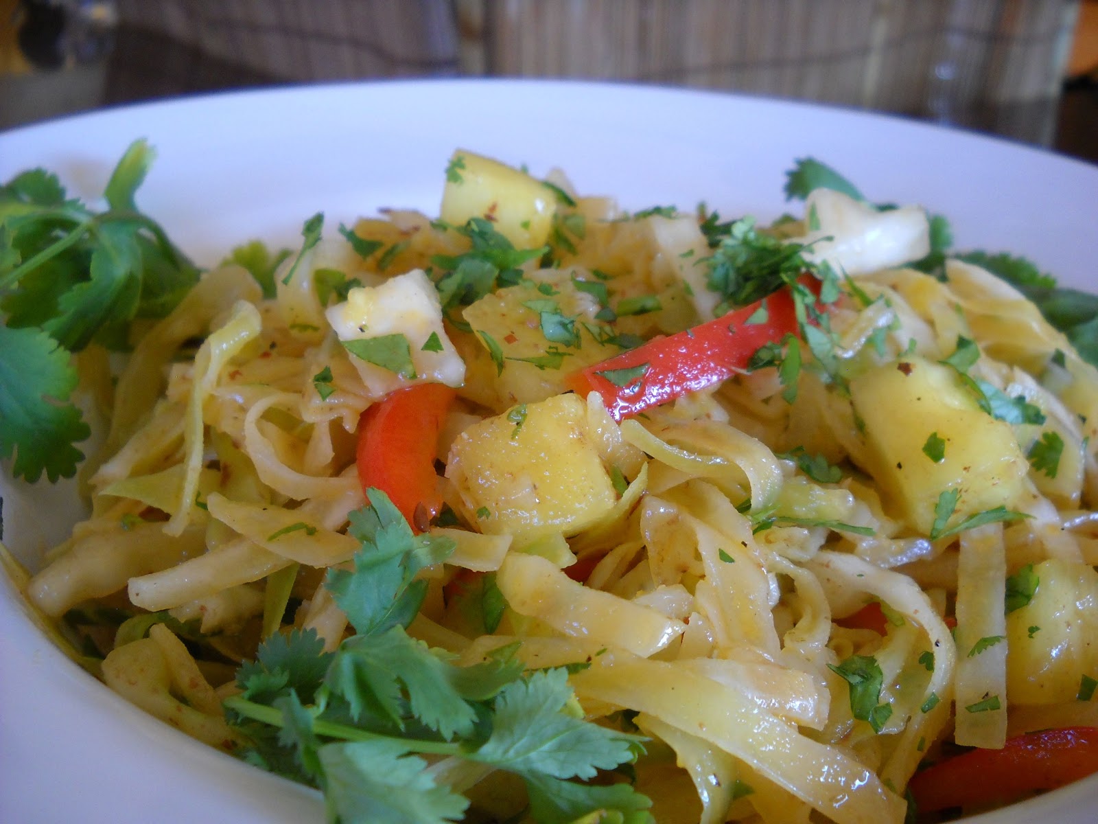 World on a Platter Has Moved! Yucatan CabbagePineapple Salad