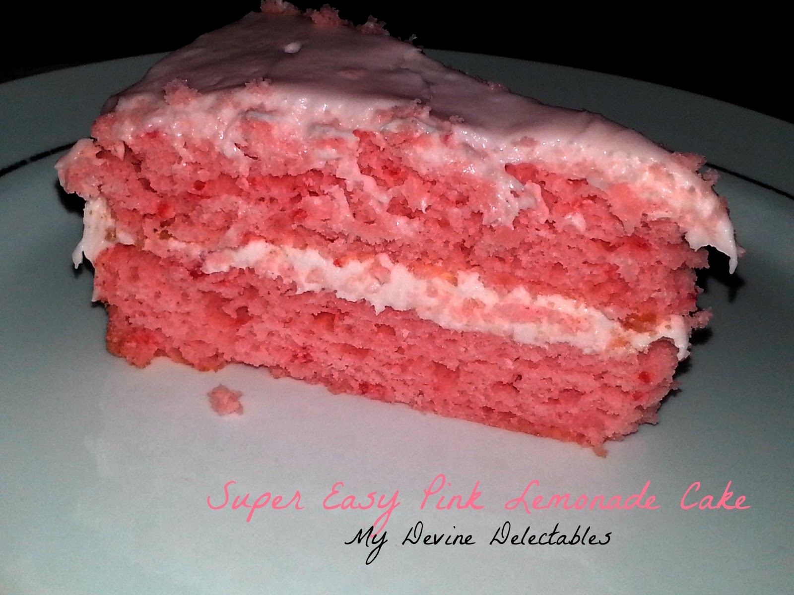 My Devine Delectables by Jen Super Easy Pink Lemonade Cake