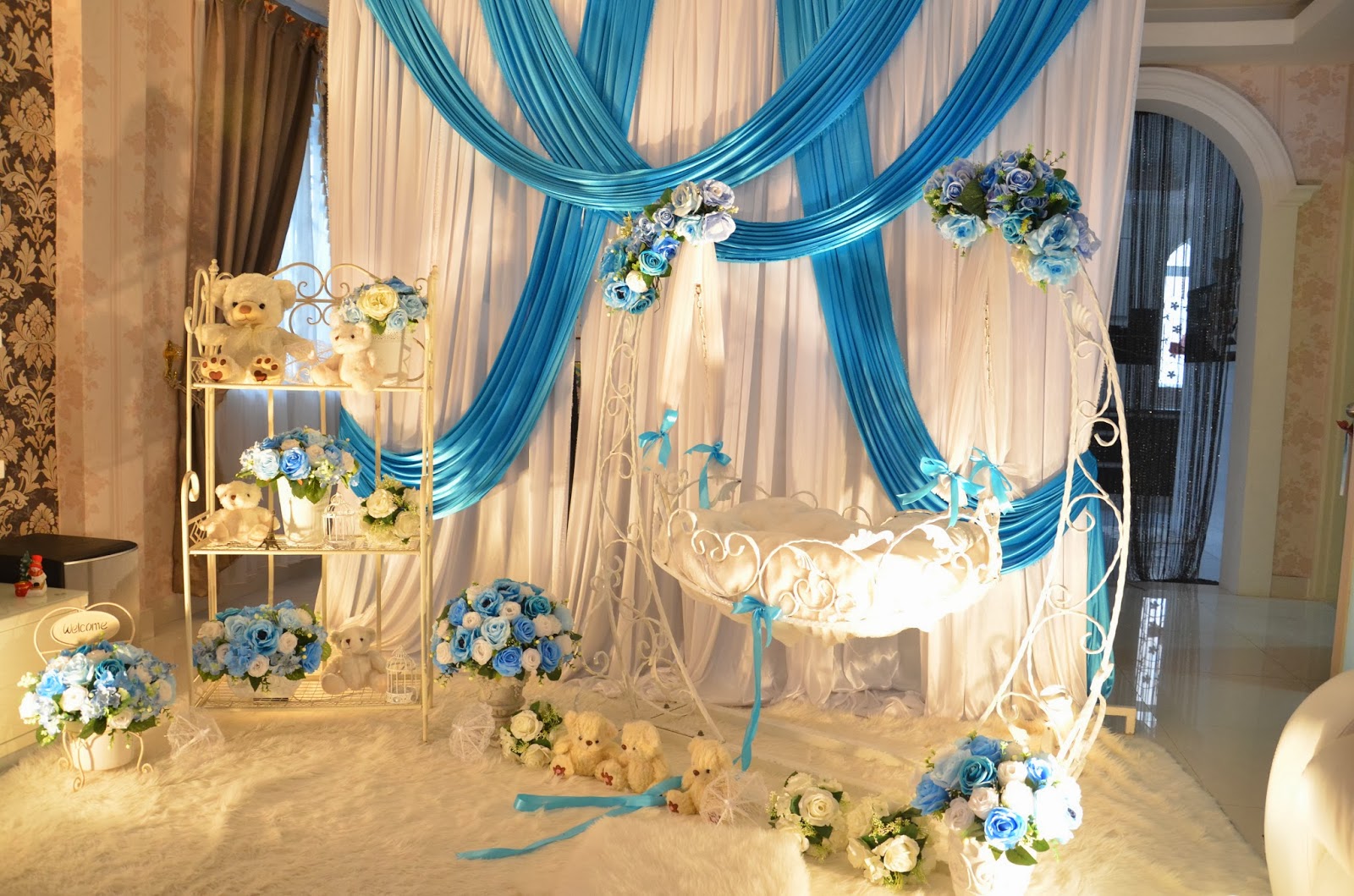 D KAYANGAN CRADLE FOR BABY BOY NAMING CEREMONY