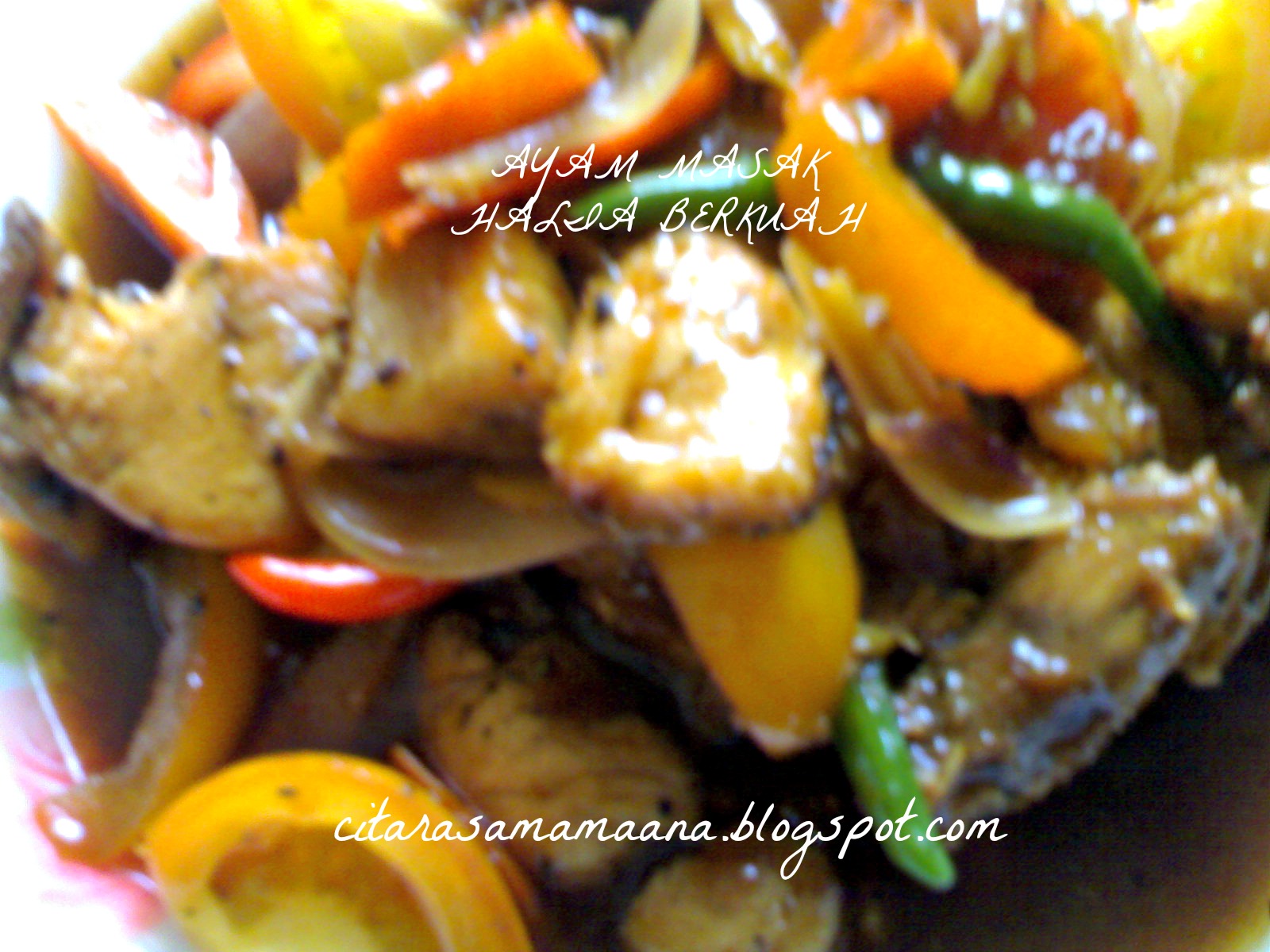 Ayam masak halia chinese style